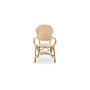 Sika-Design Isabell Exterior stolica s naslonima za ruke, Bademasta (ALU), Chevron bjelokosna i medena, pogled 5