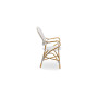 Sika-Design Isabell Exterior stolica s naslonima za ruke, Bademasta (ALU), Bijela s cappuccino točkom, pogled 2
