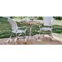 Sika-Design Isabell Exterior armchair, Taupe (ALU), Grey w/ white dot, ambient 2