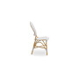 Sika-Design Isabell Exterior stolica, Bademasta (ALU), Bijela s cappuccino točkom, pogled 2