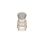 Sika-Design Isabell Exterior Stuhl, Mandel (ALU), Weiß mit Cappuccino-Punkt, Ansicht 3
