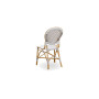 Sika-Design Isabell Exterior Stuhl, Mandel (ALU), Weiß mit Cappuccino-Punkt, Ansicht 4