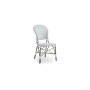 Sika-Design Isabell Exterior Stuhl, Taupe (ALU), Grau mit weißem Punkt