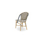 Sika-Design Sofie Exterior stol, Mandljeva (ALU), Starweave slonokoščena, mornarsko modra in cappuccino, pogled 4