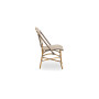 Sika-Design Sofie Exterior sedia, Mandorla (ALU), A righe avorio e cappuccino, vista 2