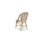 Sika-Design Sofie Exterior stolica, Bademasta (ALU), Pruge bjelokosna i cappuccino, pogled 4