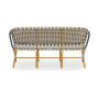 Sika-Design Sofie Exterior panca a 3 posti, Starweave avorio, blu navy e cappuccino, vista 2