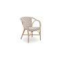 Sika-Design Madeleine Exterior stolica, Chevron bjelokosna i cappuccino, pogled 2