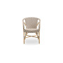 Sika-Design Madeleine Exterior chair, Chevron ivory & cappuccino, view 4