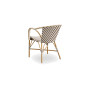 Sika-Design Madeleine Exterior sedia, Chevron avorio e cappuccino, vista 6