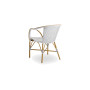 Sika-Design Madeleine Exterior stolica, Bijela s cappuccino točkom, pogled 5