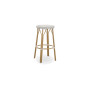 Sika-Design Simone Exterior barska stolica, Bijela s cappuccino točkom