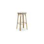 Sika-Design Simone Exterior barska stolica, Pruge bjelokosna i cappuccino