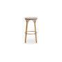 Sika-Design Simone Exterior Barhocker, Gestreift Elfenbein & Cappuccino, Ansicht 2