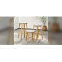 Sika-Design Simone Exterior barski stol, Črte slonokoščena in cappuccino, ambient