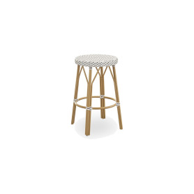 Sika-Design Simone Exterior pultni stol, Bela s cappuccino piko