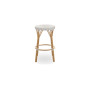 Sika-Design Simone Exterior pultni stol, Bela s cappuccino piko, pogled 2