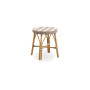 Sika-Design Simone Exterior stool, Striped ivory & cappuccino