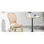 Sika-Design piano del tavolo Ø 70 cm, Versalite, effetto marmo con anello in ottone, ambientazione 2