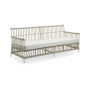 Sika-Design Caroline Exterior divano a 3 posti, Bianco colomba (ALU)