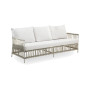 Sika-Design Caroline Exterior 3-seater sofa, Dove white (ALU), view 2