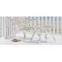 Sika-Design Monet Exterior poggiapiedi, Bianco colomba (ALU), ambientazione