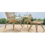 Sika-Design Monet Exterior Fußhocker, Natur (ALU), Ambiente