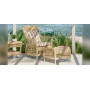 Sika-Design Dawn Exterior Loungesessel, Natur (ALU), Ambiente
