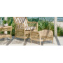 Sika-Design Dawn Exterior Fußhocker, Natur (ALU), Ambiente