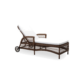 Sika-Design Daisy Exterior sunbed, Brown (ALU)