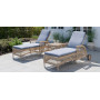 Sika-Design Daisy Exterior sunbed, Natural (ALU), ambient 3