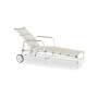 Sika-Design Josephine Exterior sunbed, Dove white (ALU)