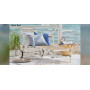 Sika-Design Josephine Exterior sunbed, Dove white (ALU), ambient