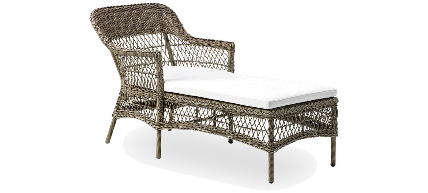 Sika-Design Olivia Exterior Chaiselongue, Antik (ALU)