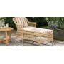 Sika-Design Olivia Exterior chaise longue, Natural (ALU), ambient 3