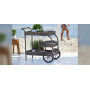 Sika-Design James Exterior kolica za posluživanje, Antik (ALU), ambijent