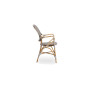 Sika-Design Isabell armchair, Cappuccino w/ white dot, view 3