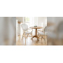 Sika-Design Isabell Armlehnstuhl, Weiß mit Cappuccino-Punkt, Ambiente