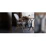 Sika-Design Isabell Armlehnstuhl, Cappuccino mit weißem Punkt, Ambiente 2