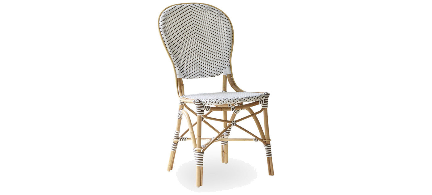 Sika-Design Isabell sedia, Bianco con pois cappuccino