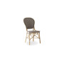 Sika-Design Isabell stol, Cappuccino z belo piko