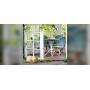 Sika-Design Sofie chair, Sage green w/ white dot, ambient