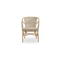 Sika-Design Madeleine sedia, Chevron avorio e cappuccino, vista 4