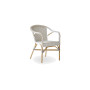 Sika-Design Madeleine Stuhl, Weiß mit Cappuccino-Punkt