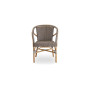 Sika-Design Madeleine sedia, Cappuccino con pois bianchi, vista 5