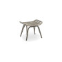 Sika-Design Monet poggiapiedi, Tortora (rattan)