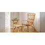Sika-Design Monet footstool, Polished natural (rattan), ambient 3
