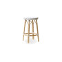 Sika-Design Simone pultni stol, Bela s cappuccino piko
