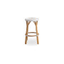 Sika-Design Simone pultni stol, Bela s cappuccino piko, pogled 3