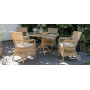 Sika-Design Grace Exterior blagovaonski stol, Prirodna (ALU), ambijent